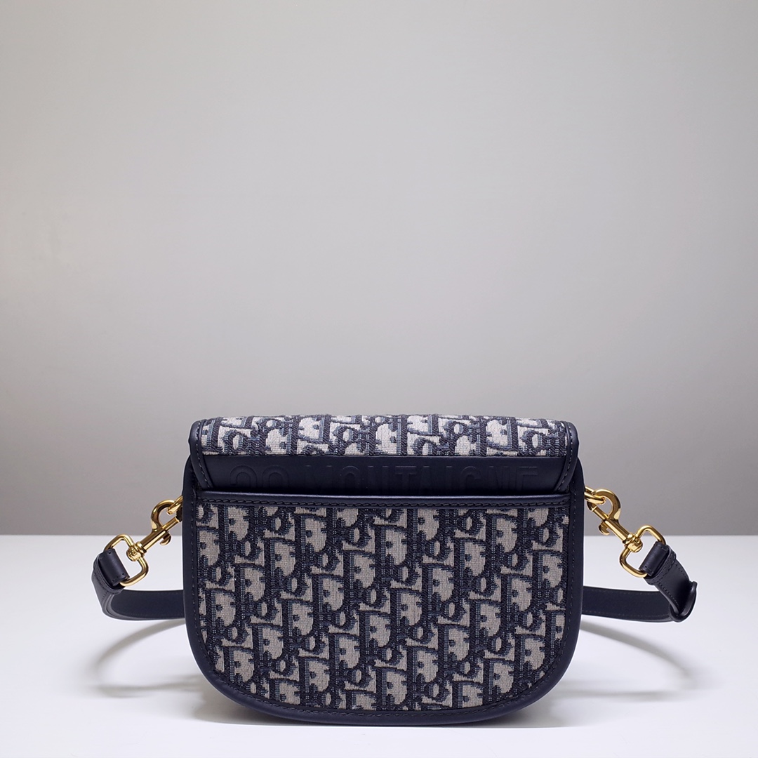 Medium Dior Bobby Bag Blue Dior Oblique Jacquard